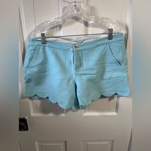 Lilly Pulitzer size 12 aqua buttercup shorts